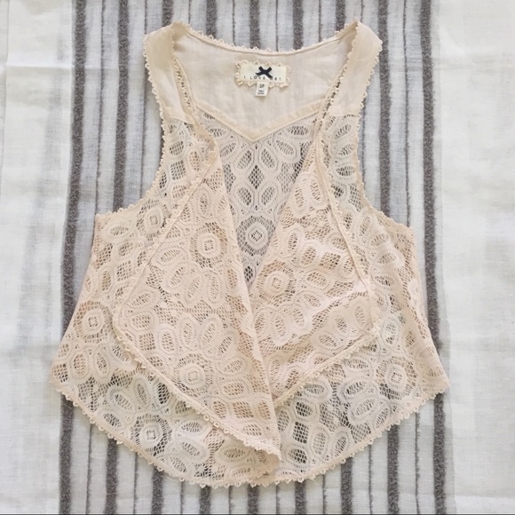 BOHO LACE OPEN VEST - Picture 6 of 8
